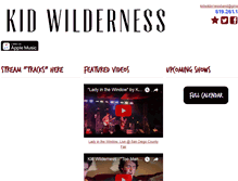 Tablet Screenshot of kidwilderness.com